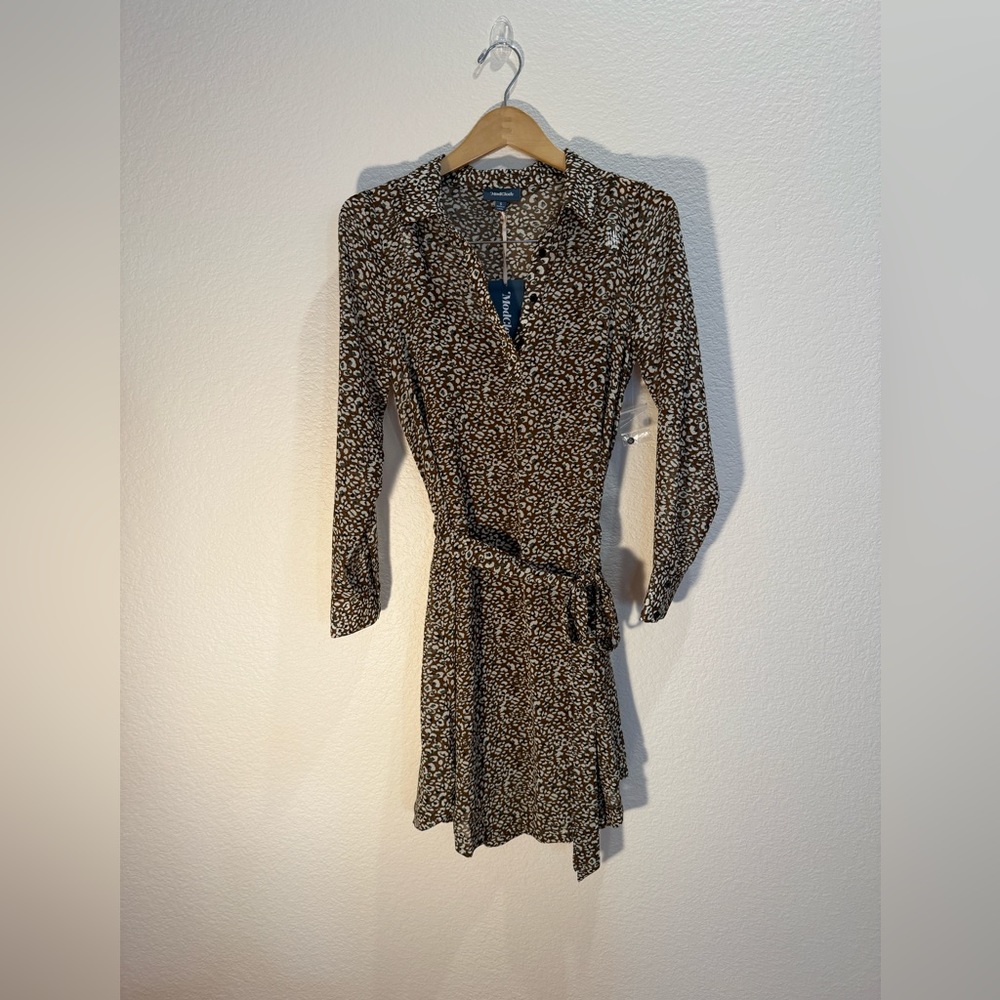 NWT MODCLOTH * TIE WAIST SHIRT DRESS * SZ S